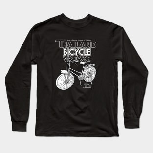 bicycle thai retro shirt Long Sleeve T-Shirt